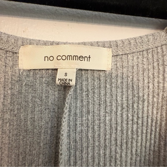 No Comment Gray Ribbed jumper - Picture 3 of 4